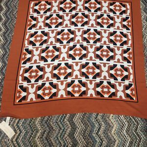On 24th Orange/Brown Scarf